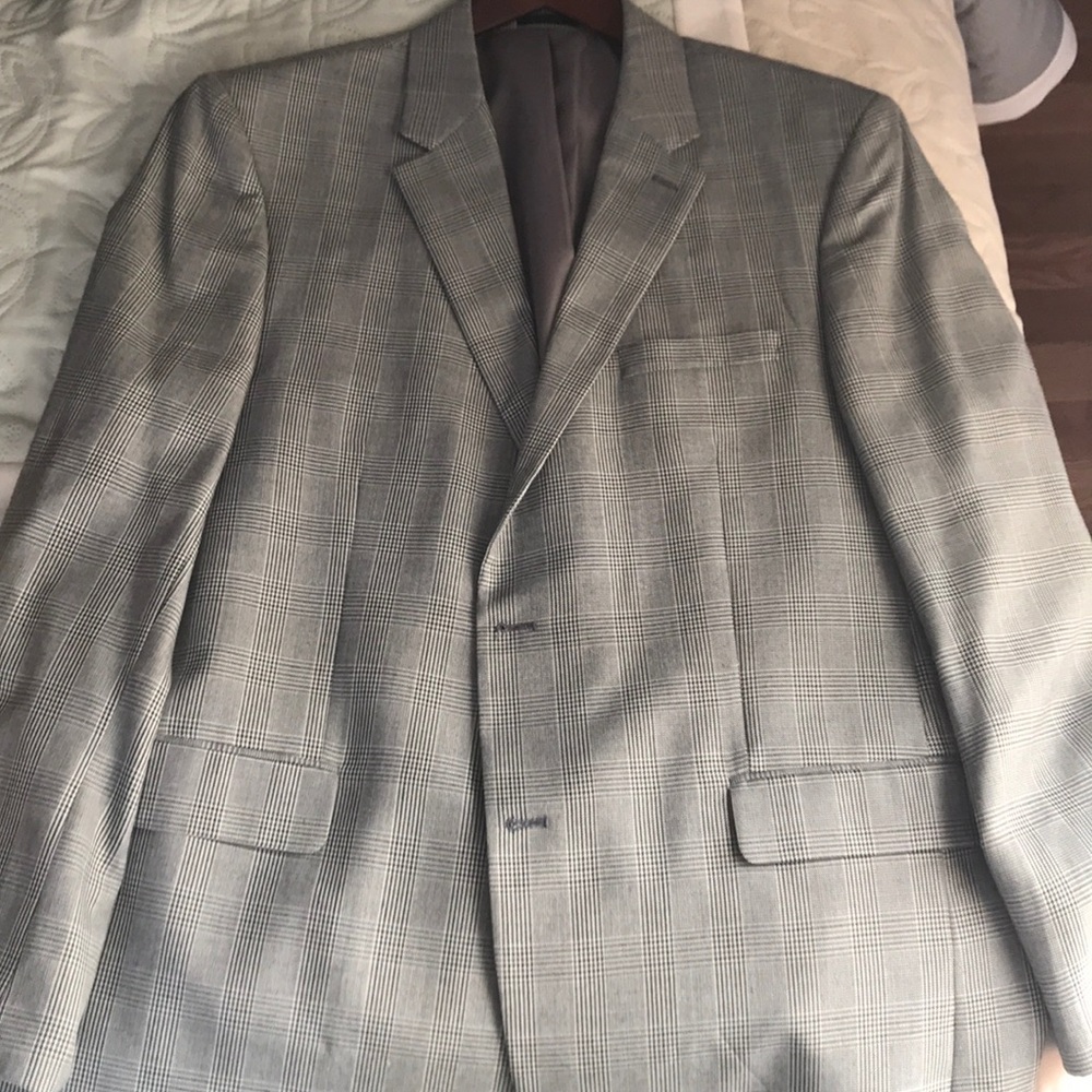 Mens Black and white check blazer